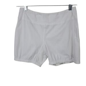 Foray Golf White Shorts Biker Tennis Compression Activewear Sports Stretch M
